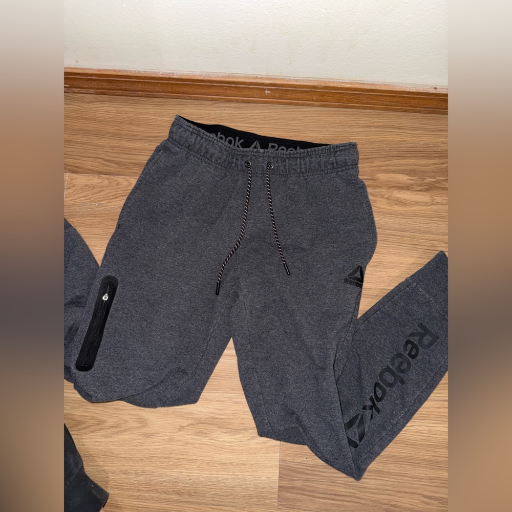 Reebok Charcoal Athletic Pants